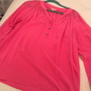 Lilly Pulitzer Elsa Top Hot Pink L